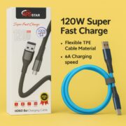 120W Super Fast Charging Data Cable – Type-C to USB - Image 2