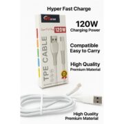 120W cable with fast charging and data sync. Tangle-free - Image 2
